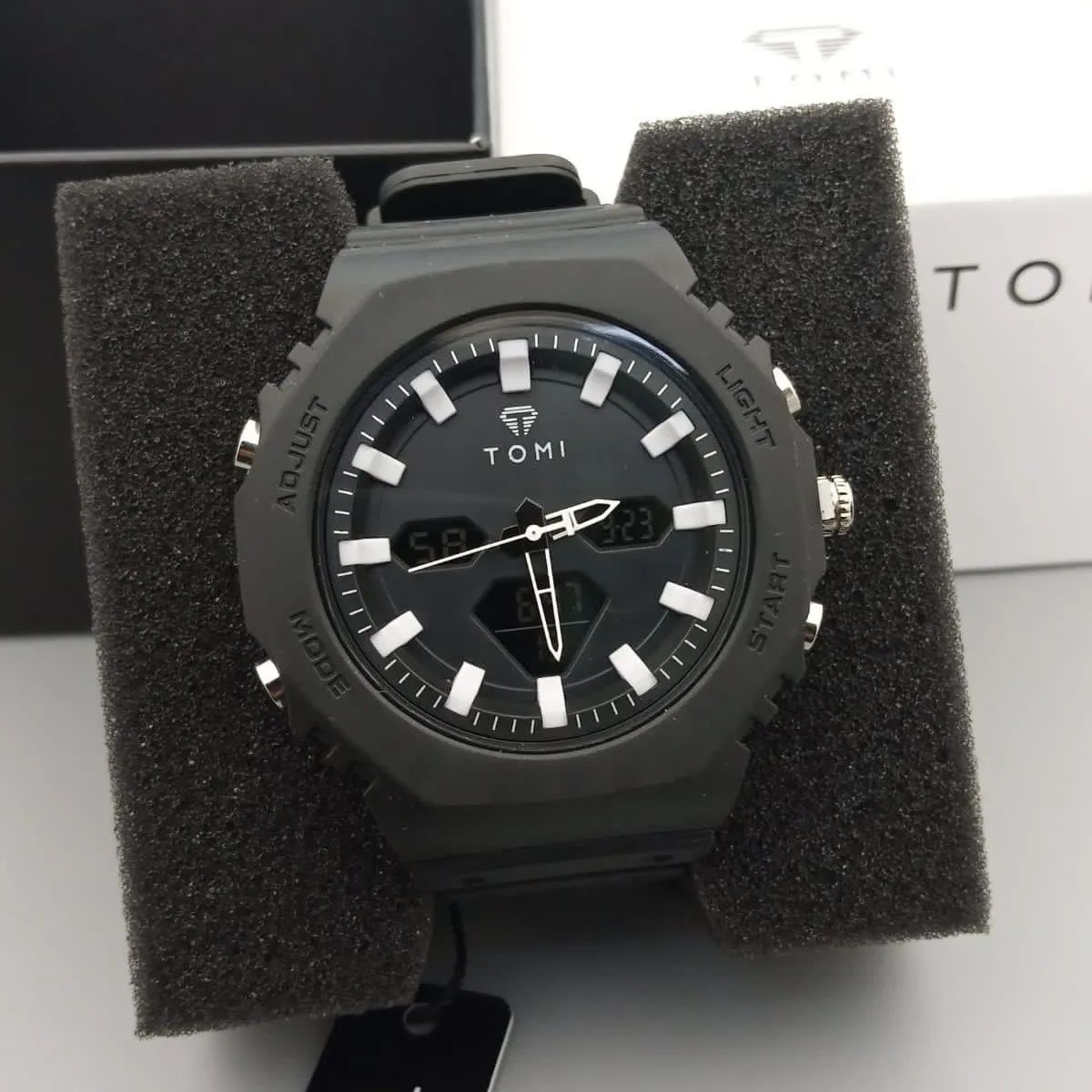 TOMI T-217 Dual Time Sports Watch