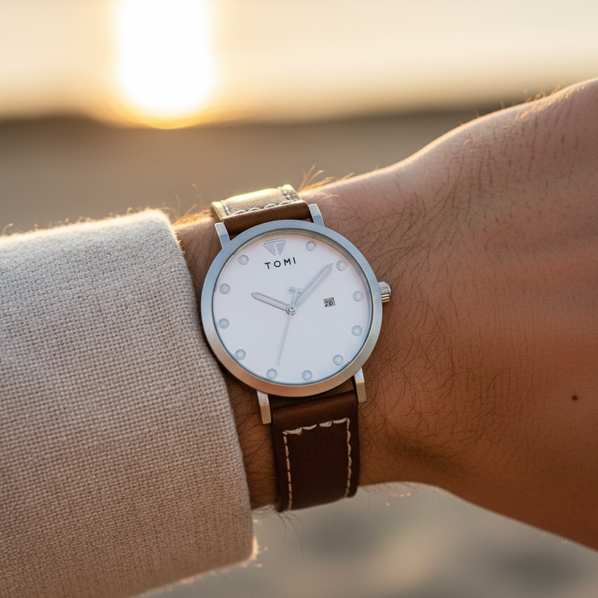 TOMI T-074 Luxury Watch Date Quartz