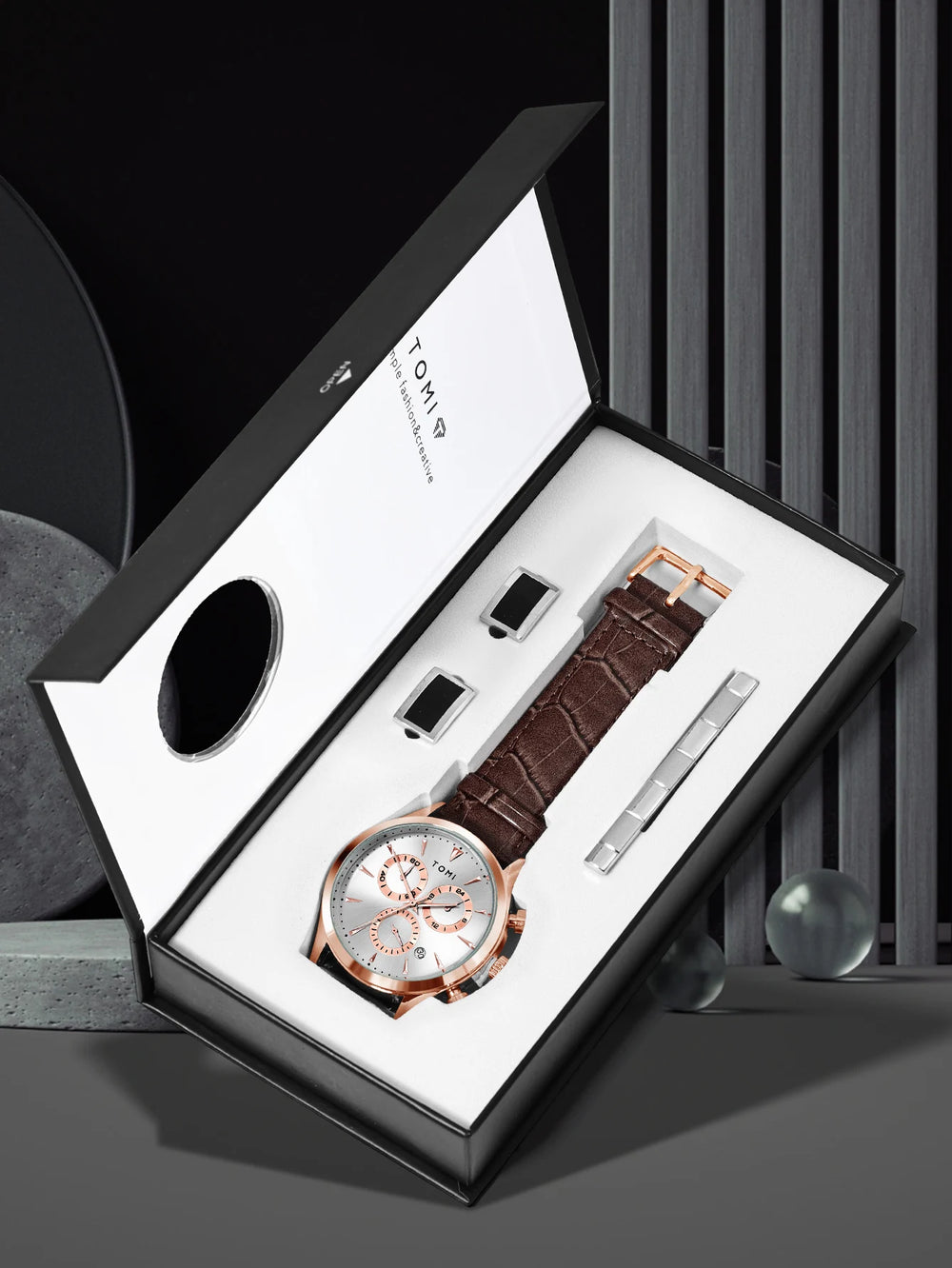 TOMI T-602 Chronograph Premium Luxury Business Men's Watch