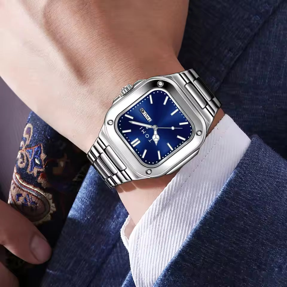 TOMI T-306 Chain Watch – Square Dial Business Style