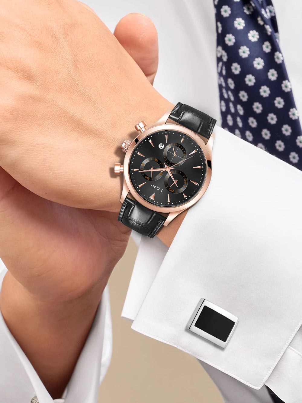 TOMI T-602 Chronograph Premium Luxury Business Men's Watch