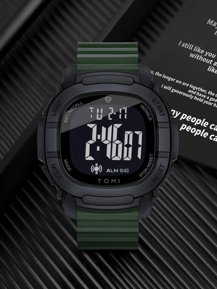 TOMI T-208 New Gift Box Packaging Men's Simple Casual Sports Electronic Watch