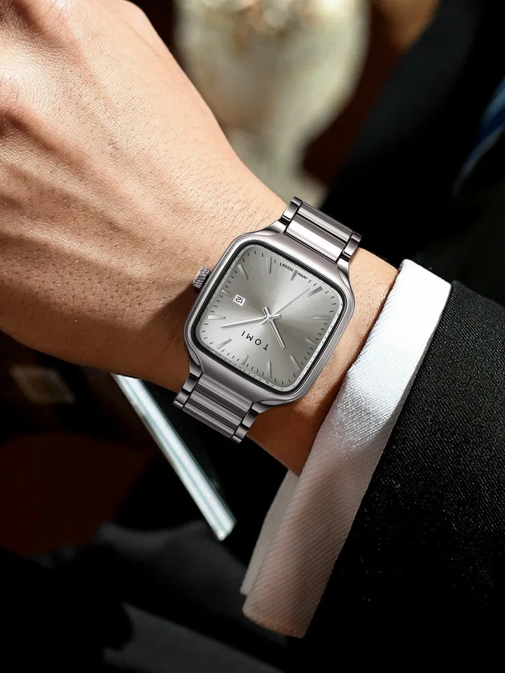 New TOMI T-314 High Quality Chain Watch – Date Quartz | Premium Gift Box Set