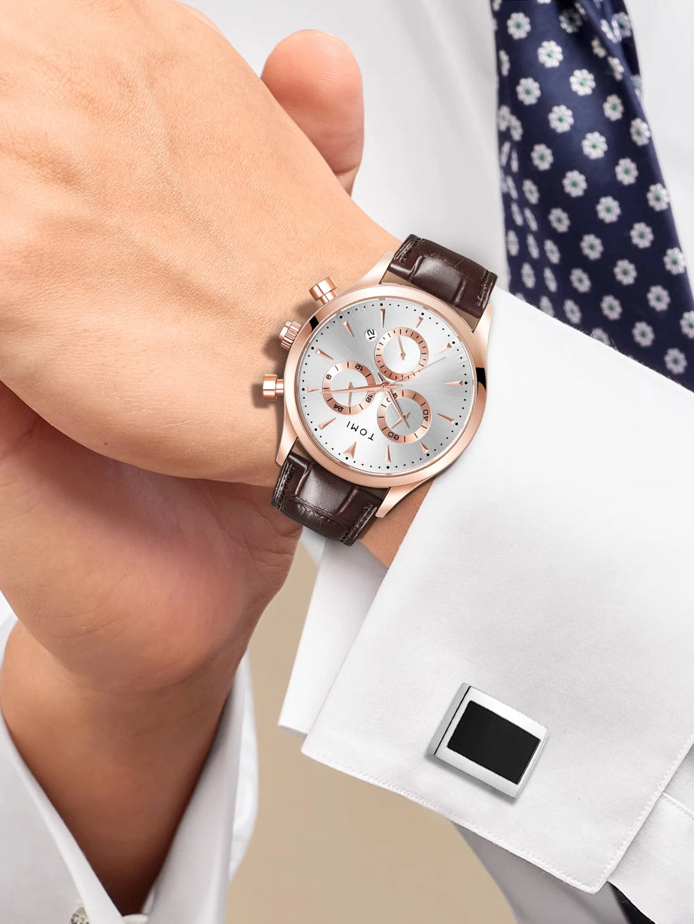 TOMI T-602 Chronograph Premium Luxury Business Men's Watch