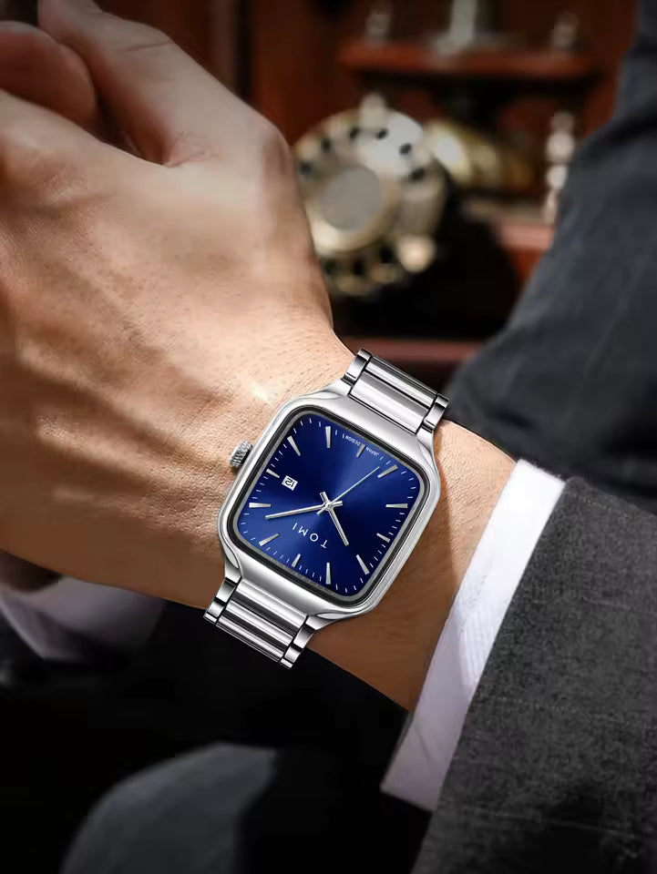New TOMI T-314 High Quality Chain Watch – Date Quartz | Premium Gift Box Set