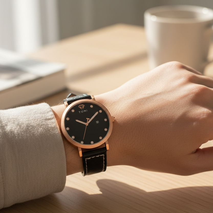 TOMI T-074 Luxury Watch Date Quartz