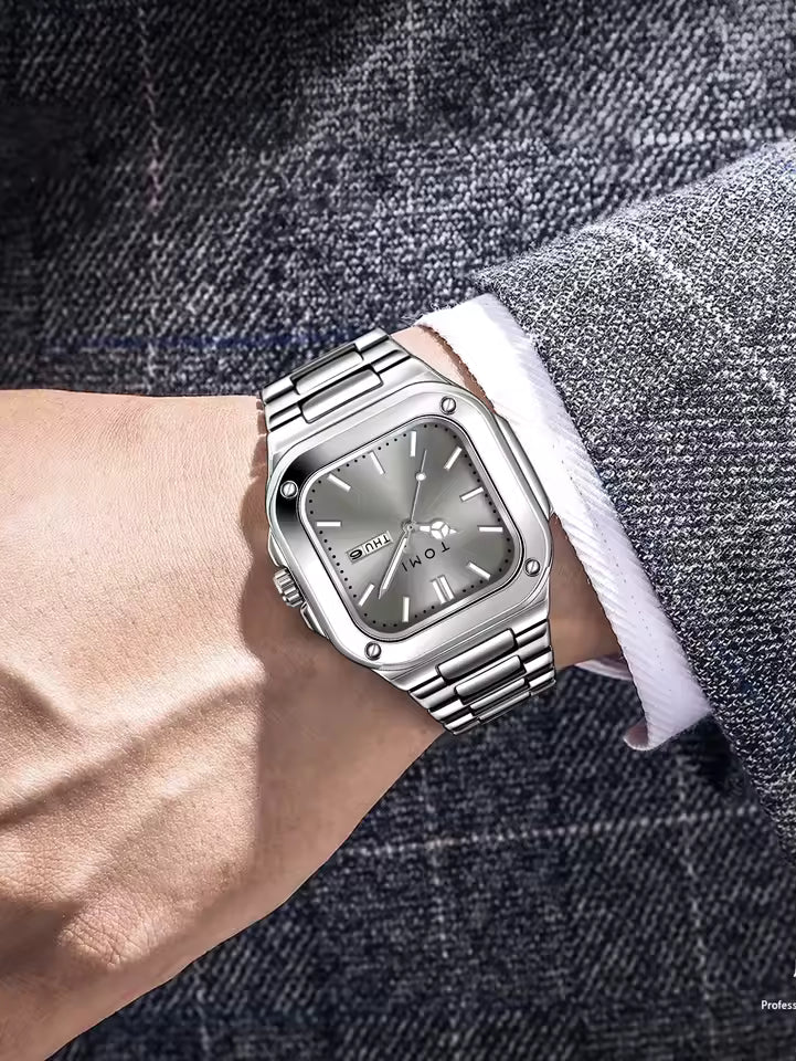 TOMI T-306 Chain Watch – Square Dial Business Style