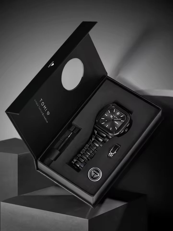 TOMI T-306 Chain Watch – Square Dial Business Style