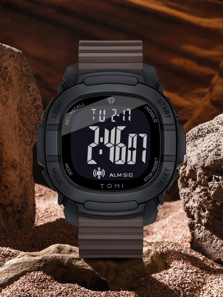TOMI T-208 New Gift Box Packaging Men's Simple Casual Sports Electronic Watch