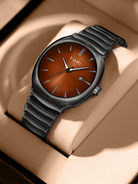 TOMI T-307 New Men's Luxury Business Watch Gift Box Set