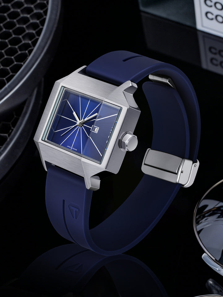 TOMI T-021 Tank Model Simple Men's Watch Silicon Straps Magnet Lock - Quartz Business Fashion Wristwatch Textured Men's Gift