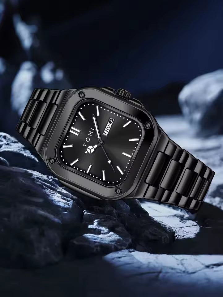 TOMI T-306 Chain Watch – Square Dial Business Style