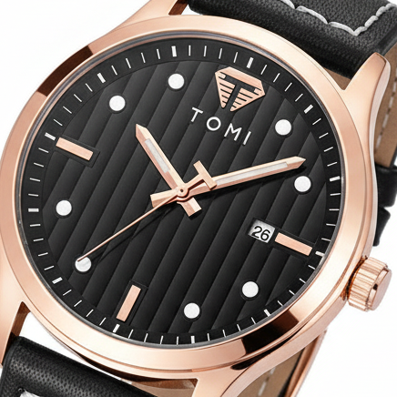 TOMI T-092 Luxury Business Watch – Date Quartz | Premium Box Packing