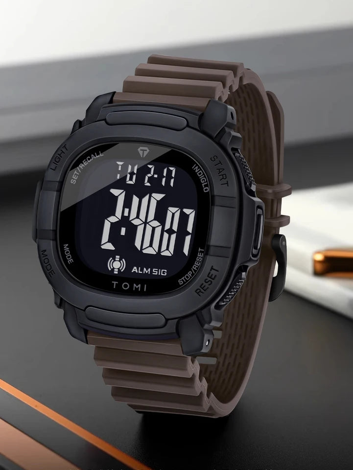 TOMI T-208 New Gift Box Packaging Men's Simple Casual Sports Electronic Watch