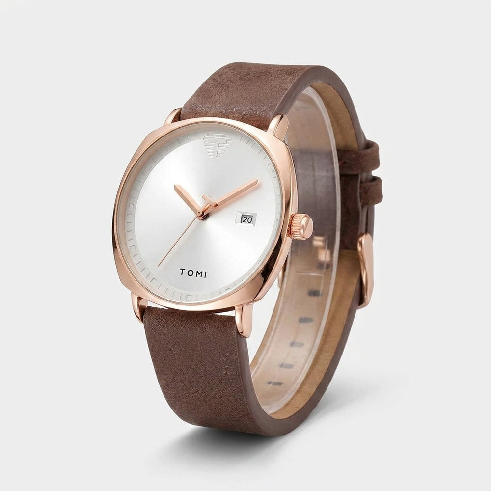 TOMI T-044 Luxury Watch Quartz Date | Premium Gift Box