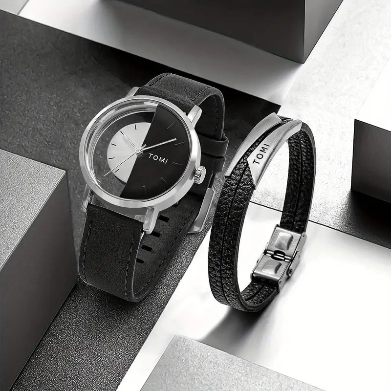 TOMI T-080 Unisex Watch With Bracelet