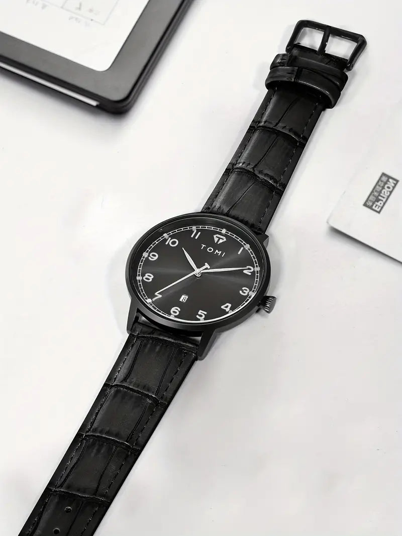 TOMI T-108 Calendar Dial Unisex Watch Quartz Date