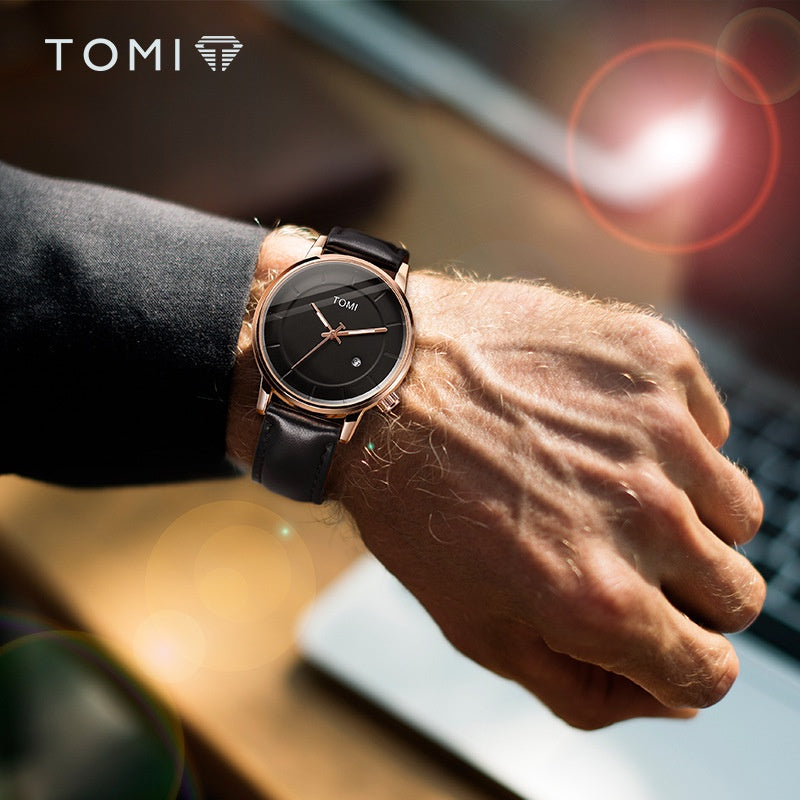TOMI S8 Series Customised T-101 Gift Set Watch With Wallet And Pen Quartz