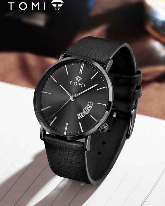TOMI T-018 Date Quartz Luxury Slim Watch – New Arrival