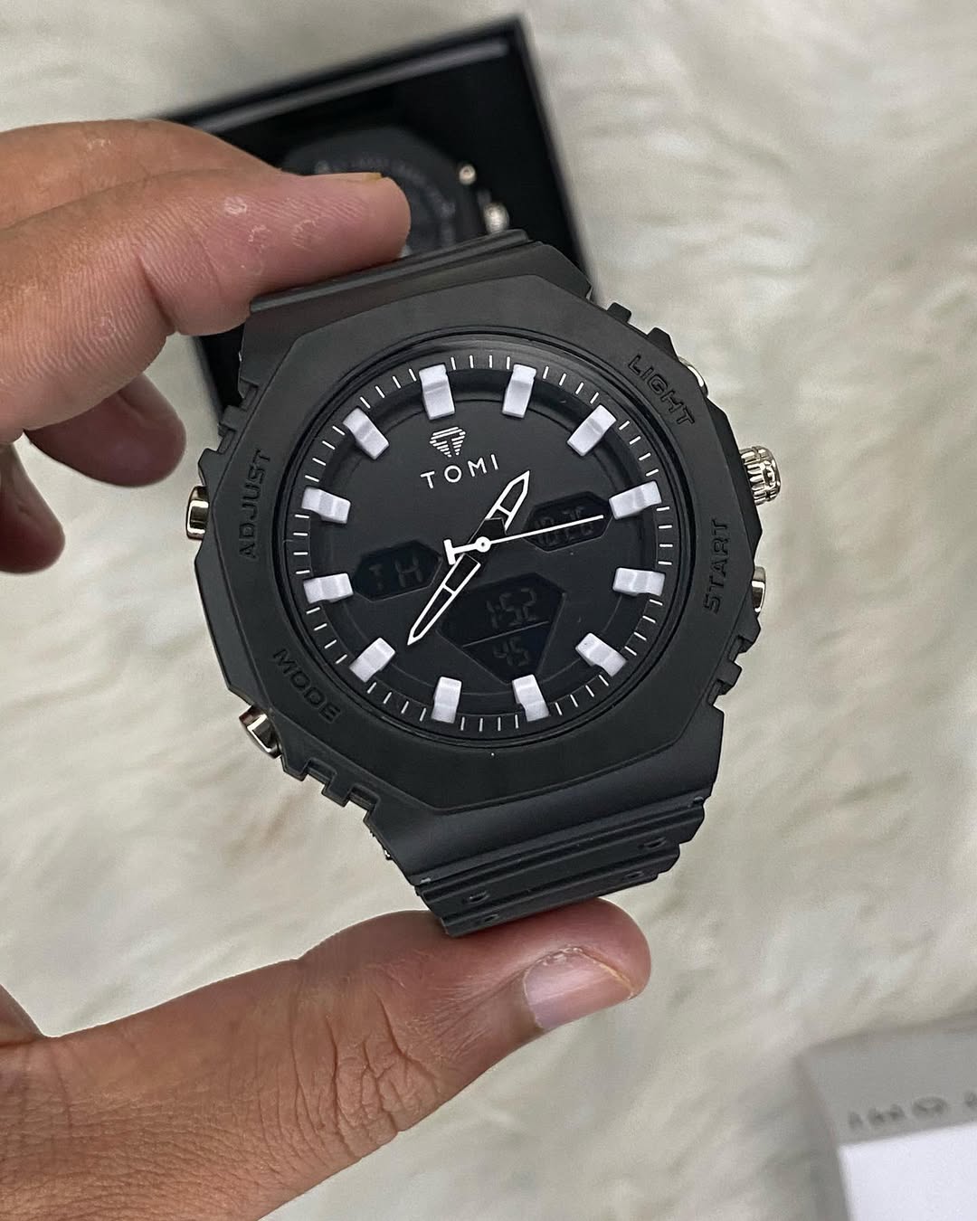 TOMI T-217 Dual Time Sports Watch