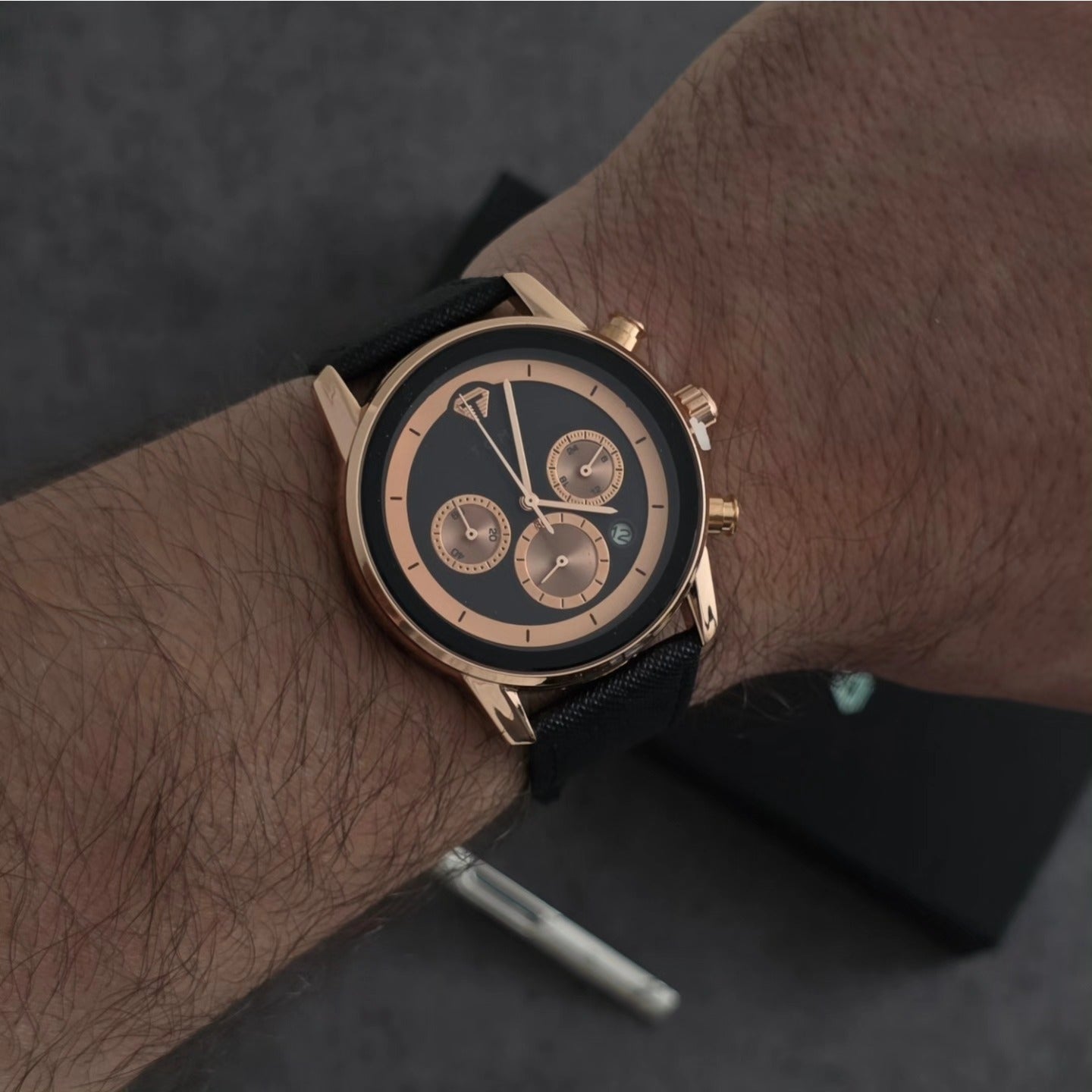 TOMI T-603 S6 Series Luxury Business Chronograph Watch Cufflinks Tie Pin