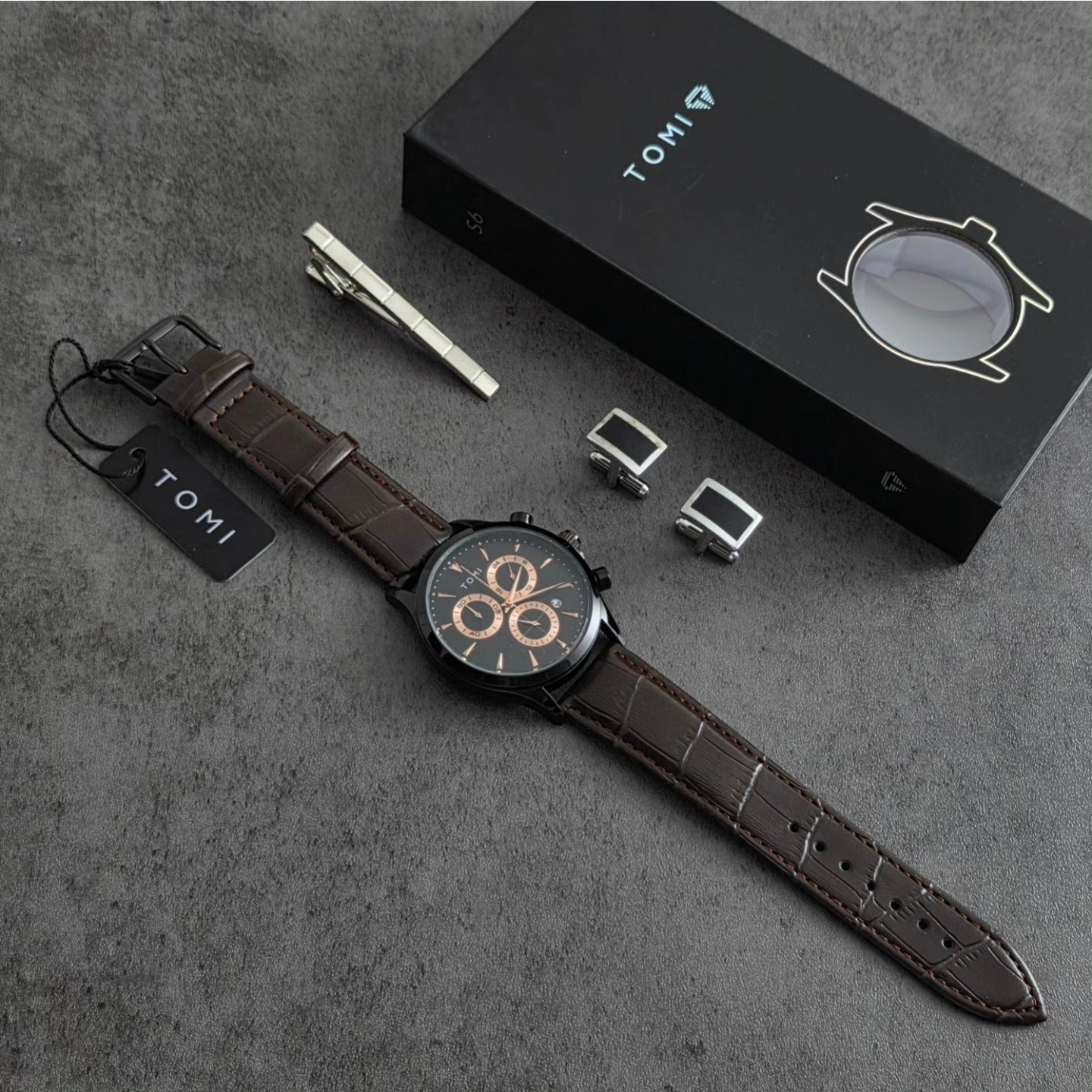 TOMI T-602 Chronograph Premium Luxury Business Men's Watch