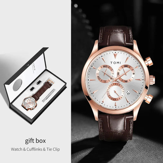 TOMI T-602 Chronograph Premium Luxury Business Men's Watch