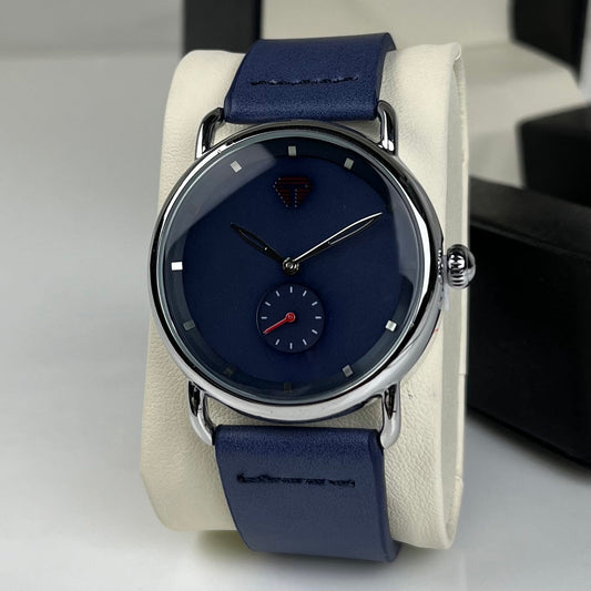 TOMI T-037 Business Luxury Minimalist Watch Classic Round Dial Side Second