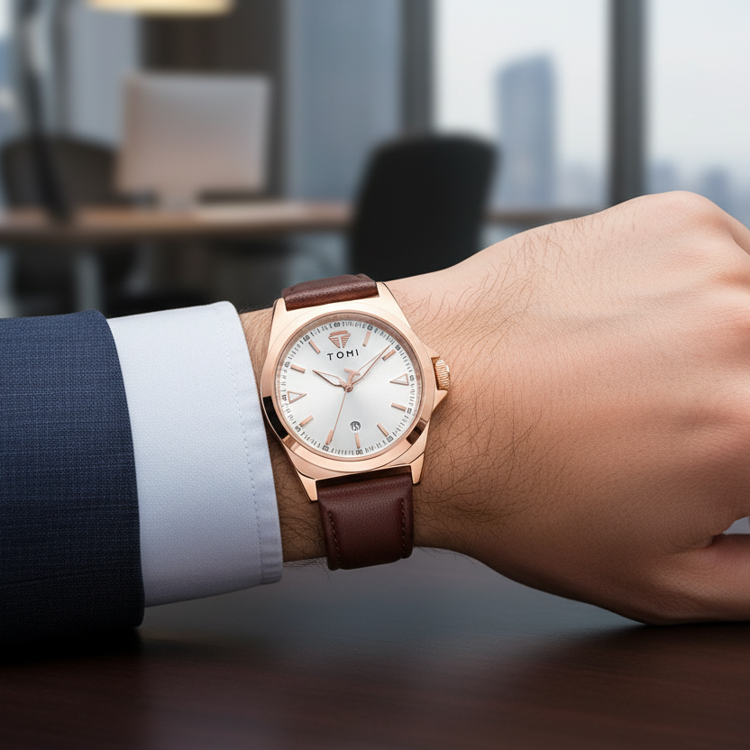 TOMI T-041  Premium Men’s Business Quartz Date Watch