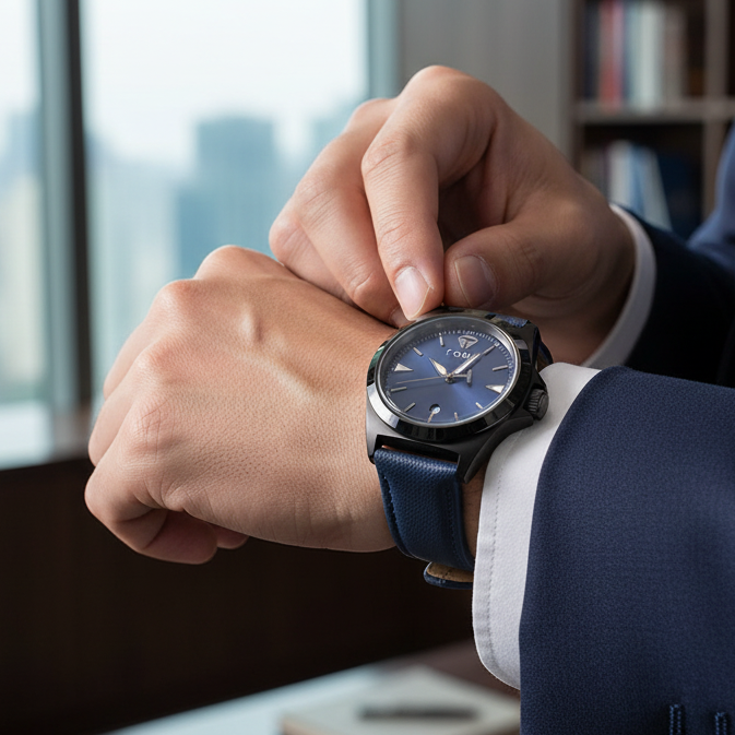 TOMI T-041 Business Watch Date Quartz