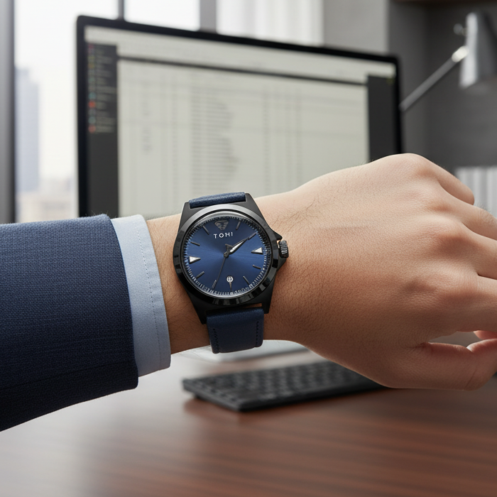 TOMI T-041 Business Watch Date Quartz