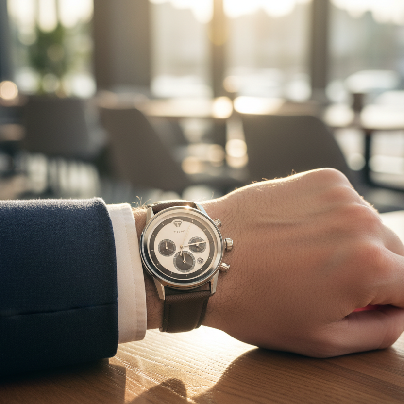 TOMI T-603 S6 Series Luxury Business Watch Cufflinks Tie Pin