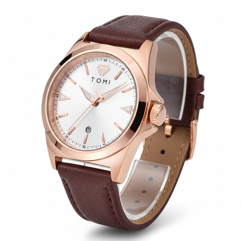 TOMI T-041 Business Watch Date Quartz