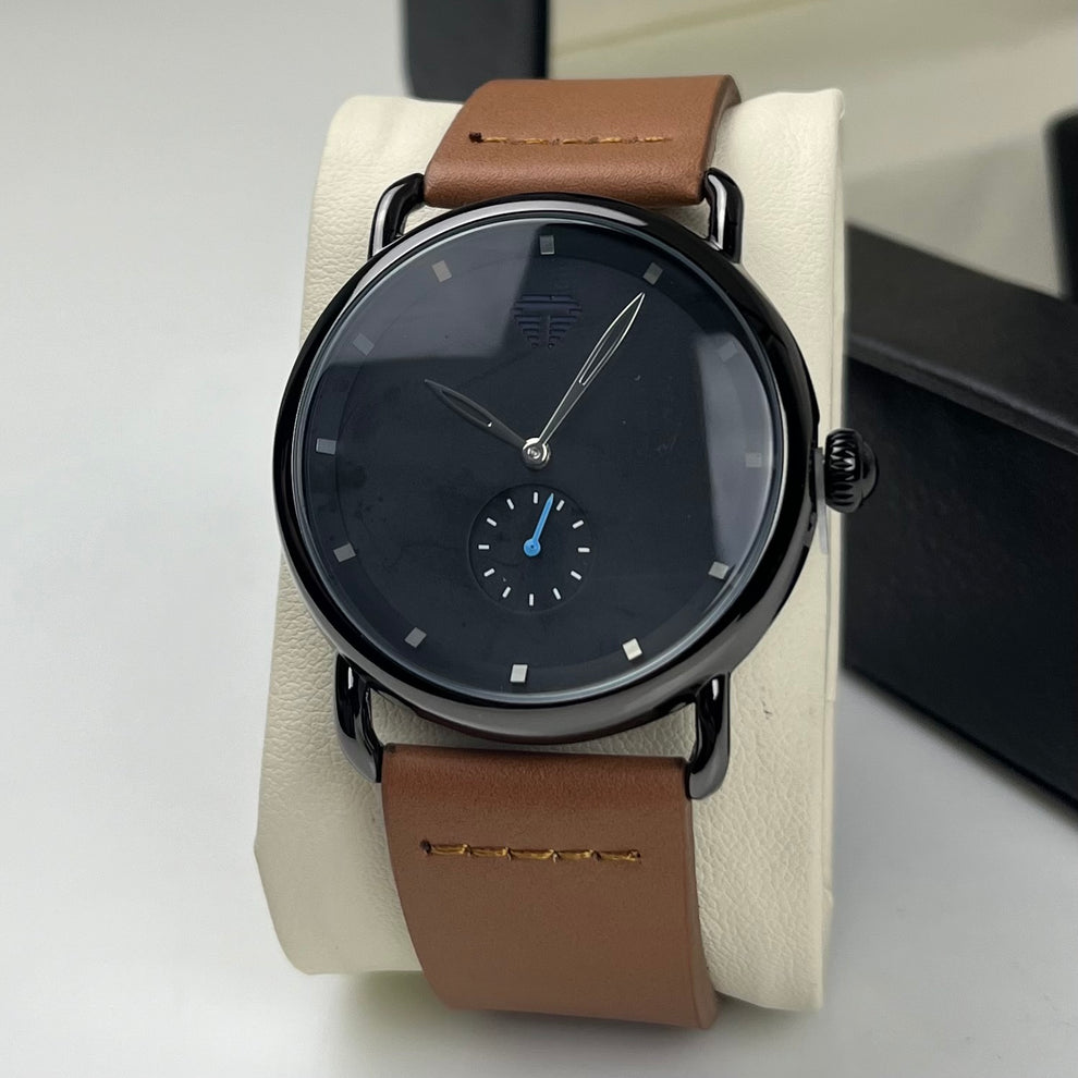 TOMI T-037 Business Luxury Minimalist Watch Classic Round Dial Side Second