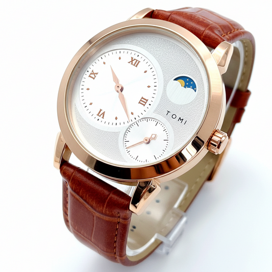 TOMI T-236 Side Second Moon Graph Watch