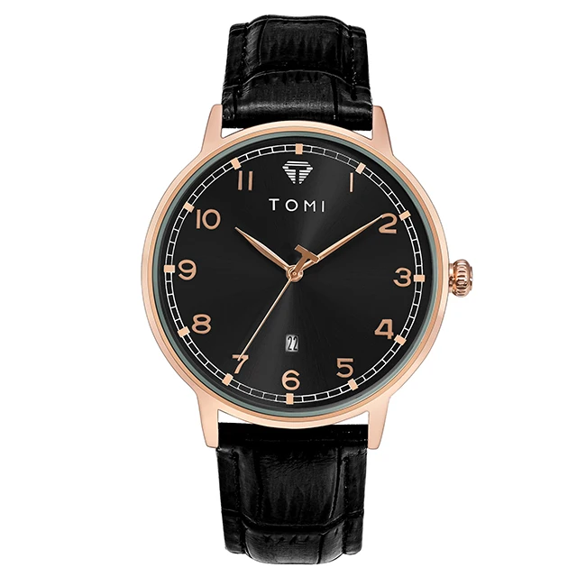 TOMI T-108 Calendar Dial Unisex Watch Quartz Date