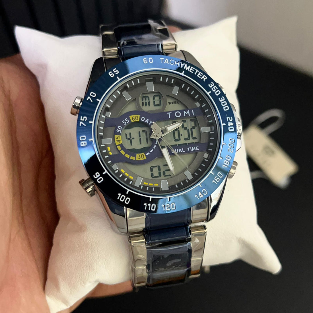 TOMI T-2106 High Quality Chain Watch Sport Edition Dual Time