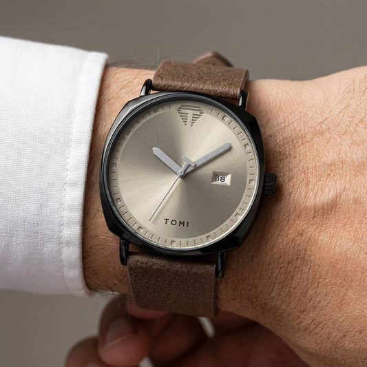 TOMI T-044 Luxury Watch Quartz Date | Premium Gift Box