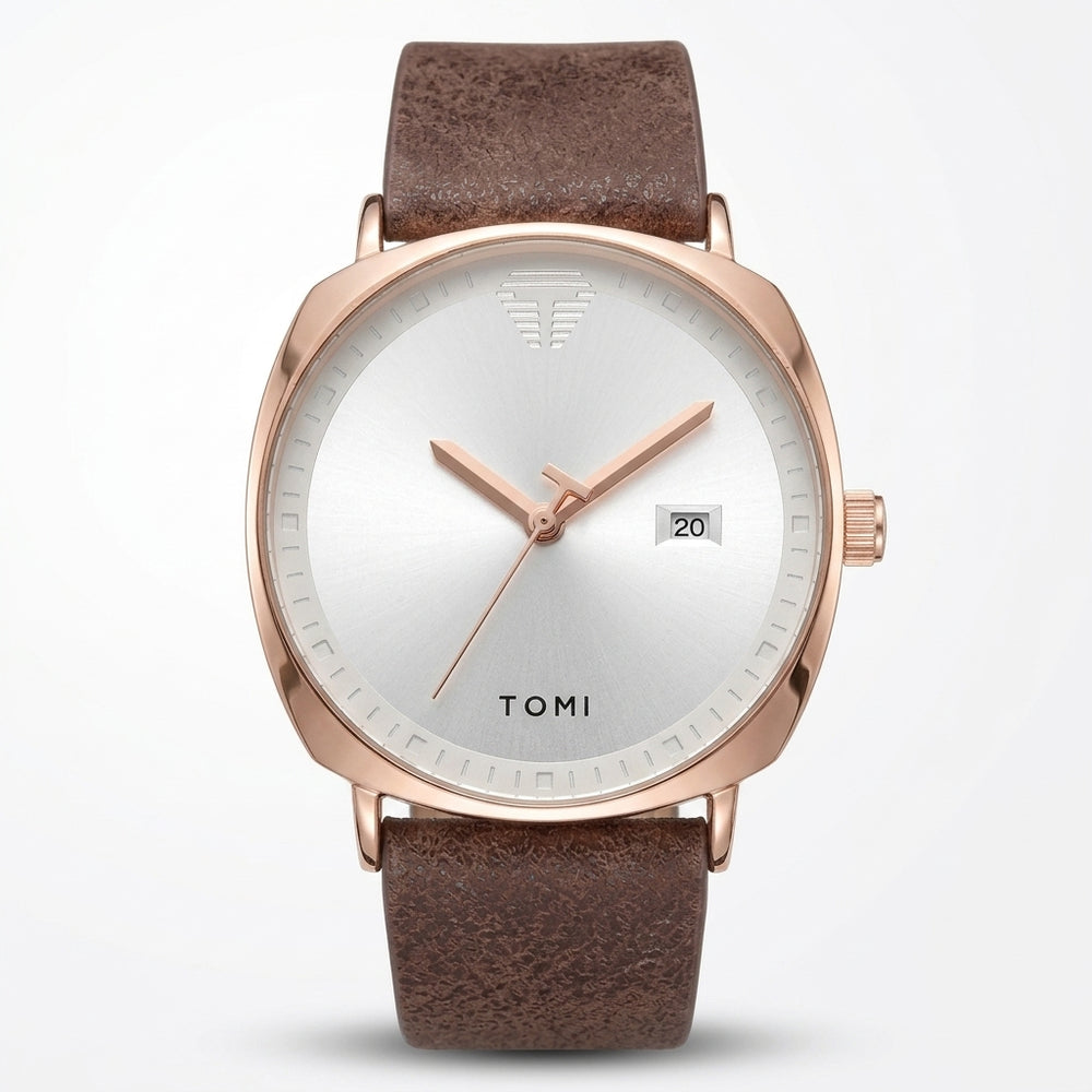 TOMI T-044 Luxury Watch Quartz Date | Premium Gift Box
