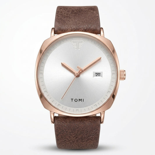 TOMI T-044 Luxury Watch Quartz Date | Premium Gift Box