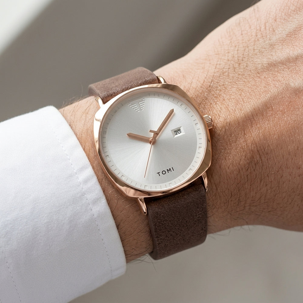 TOMI T-044 Luxury Watch Quartz Date | Premium Gift Box