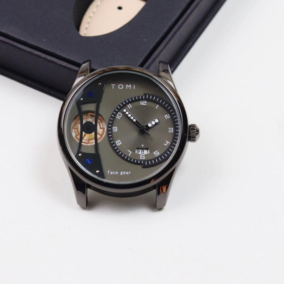 TOMI T-105 Face Gear Dual Strap Luxury Watch